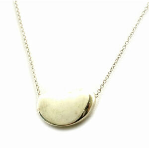 TIFFANYCo Tiffany Elsa Peretti Bean Pendant Necklace Silver